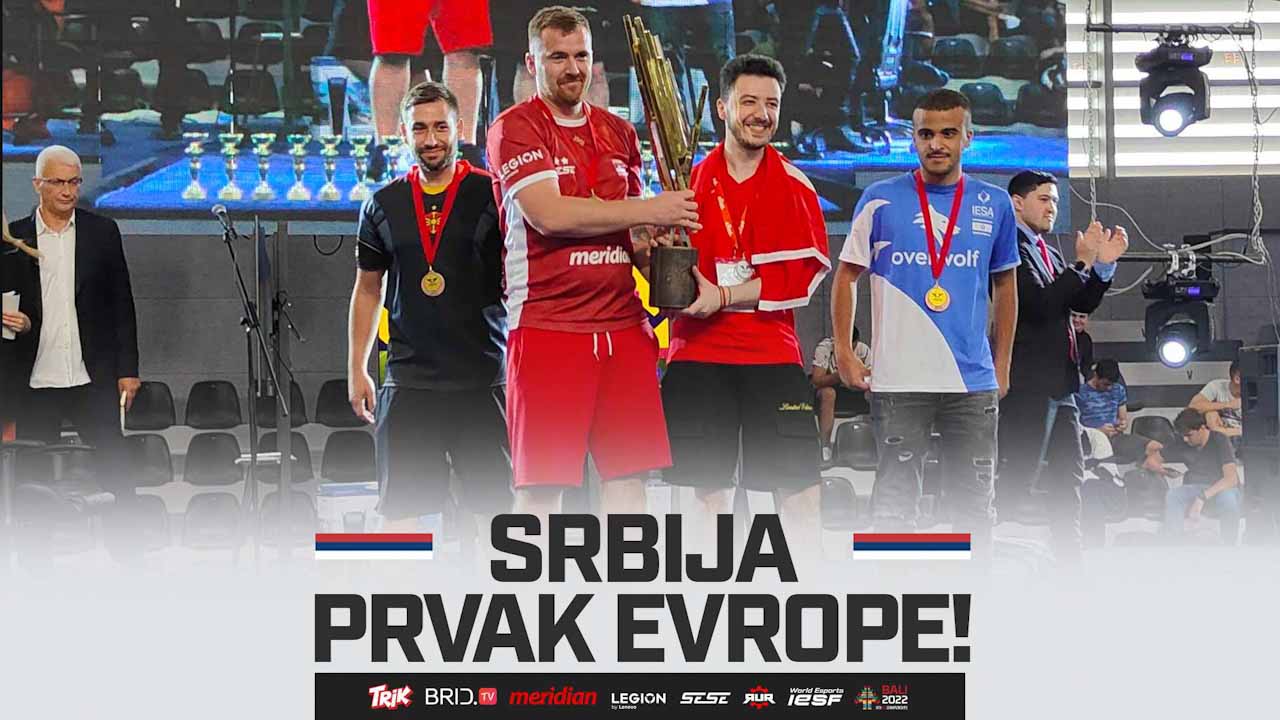 Srbija šampion Evrope u efootball-u